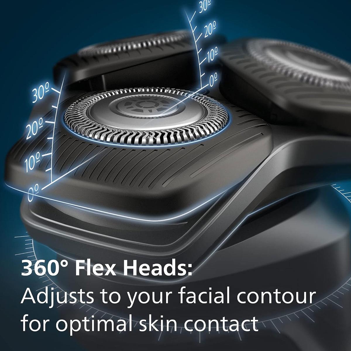Philips Series 5000 Wet & Dry Electric Shaver for Men SteelPrecision Blades 60-Min Cordless Charging Stand Dark Green - Image 6