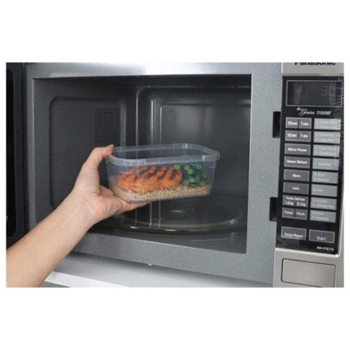 Sistema KLIP IT PLUS 1L Rectangle Food Storage Container Leakproof Airtight BPA-Free Stackable Clear - Image 4