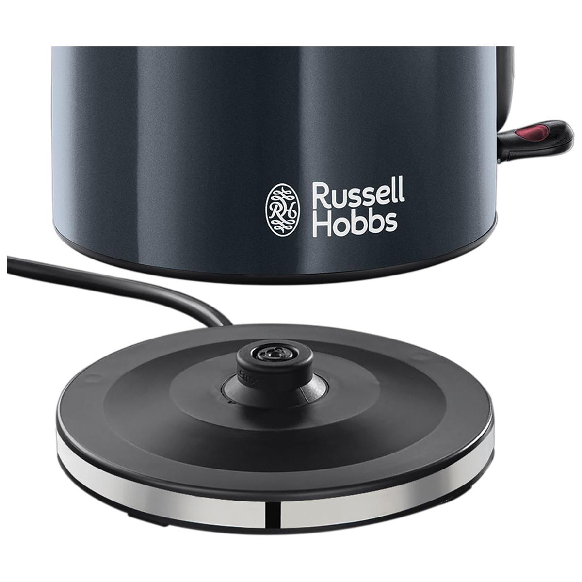 Russell Hobbs Colours Plus Electric Jug Kettle 1.7L, 3000W Stainless Steel, Cordless Storm Grey - Image 2