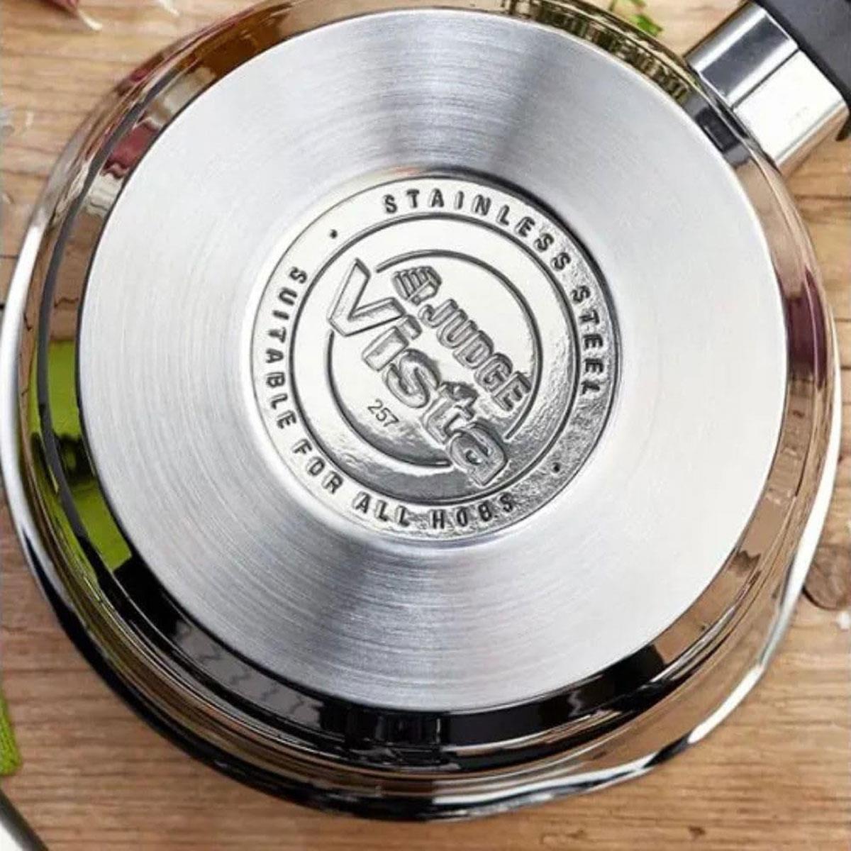 Judge Vista Stainless Steel Saucepan 20cm 2.1L with Glass Lid Induction Ready Oven Safe Silver - Image 7