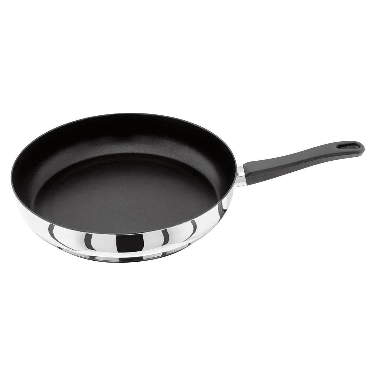 Judge Vista 30cm Non-Stick Frying Pan 18/10 Stainless Steel Induction & Oven Safe Silver