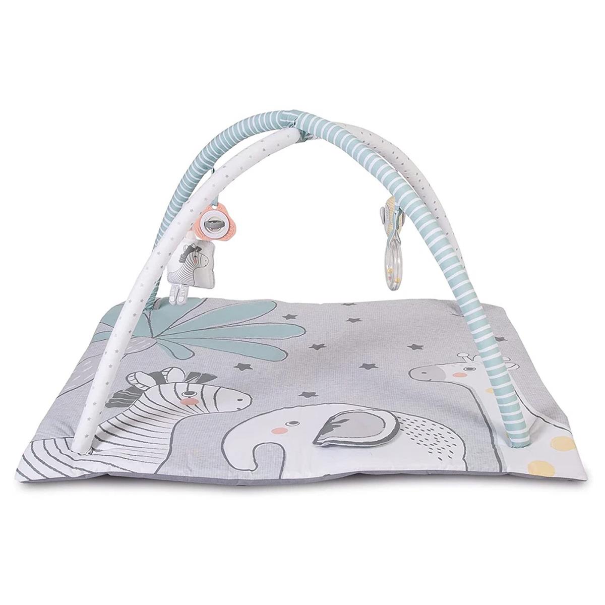 Red Kite Tree Tops Baby Play Gym Padded Floor Mat, Detachable Toy Arch, Teether & Sensory Activity Toys Grey - Image 2