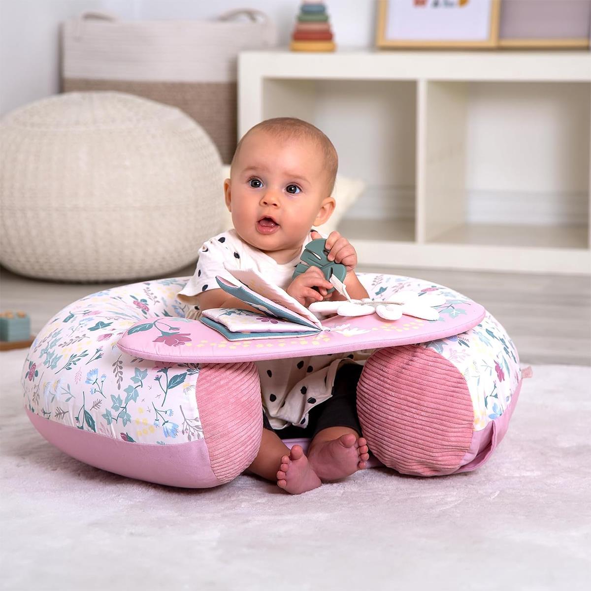 Red Kite Sit Me Up Baby Ring Seat Rose And Ivy Inflatable Seat With Detachable Play Tray & Learning Toys, 9+ Months - Image 2