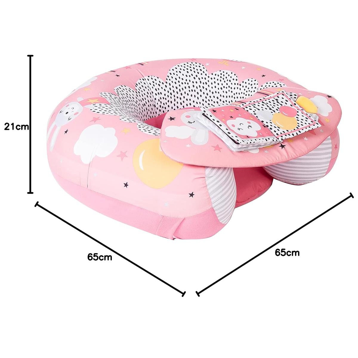 Red Kite Sit Me Up Baby Ring Seat Rose And Ivy Inflatable Seat With Detachable Play Tray & Learning Toys, 9+ Months - Image 3