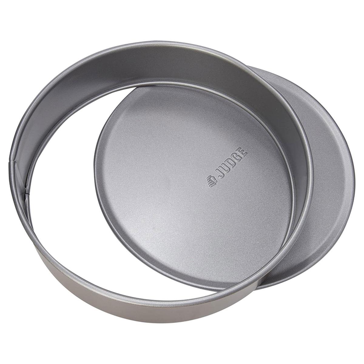 Judge Bakeware Round Flan Sandwich Tin Non-Stick Carbon Steel Loose Base Grey 20cm x 4cm - Image 4