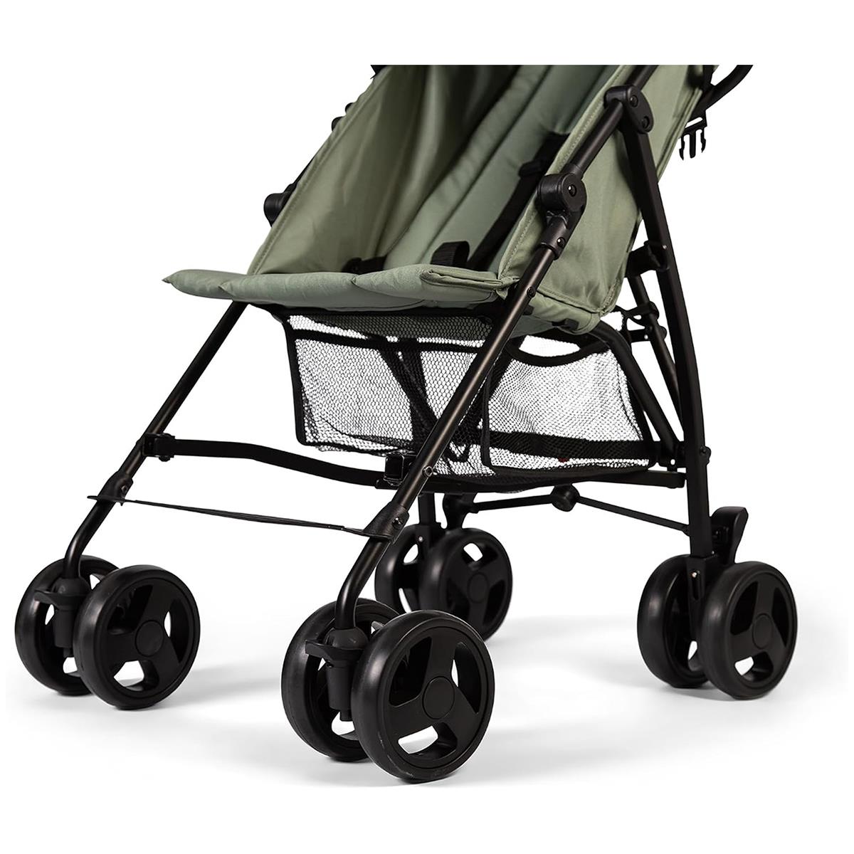 Red Kite Push Me 2U Lightweight Stroller 2-Position Recline, 5-Point Harness And Rain Cover Sage - Image 5