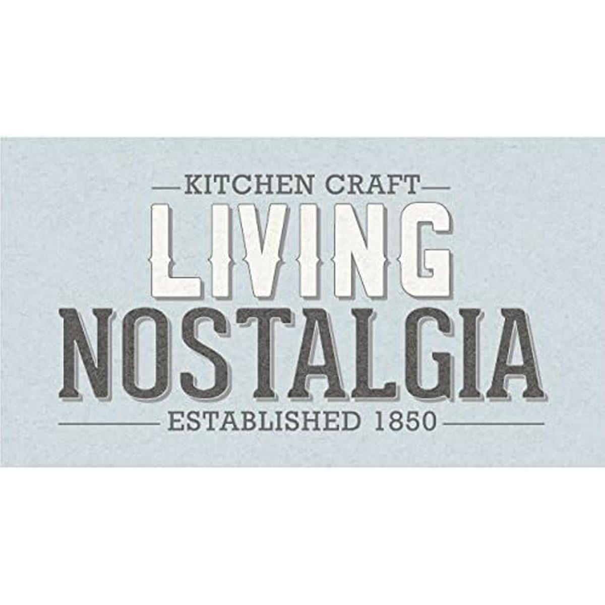 KitchenCraft Tea Caddy Living Nostalgia Carbon Steel Vintage Blue 500ml 11 x 11 x 17cm - Image 5