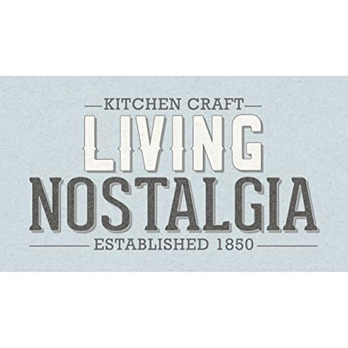 KitchenCraft Living Nostalgia Sugar Canister Carbon Steel Vintage Blue 1.3L - Image 7