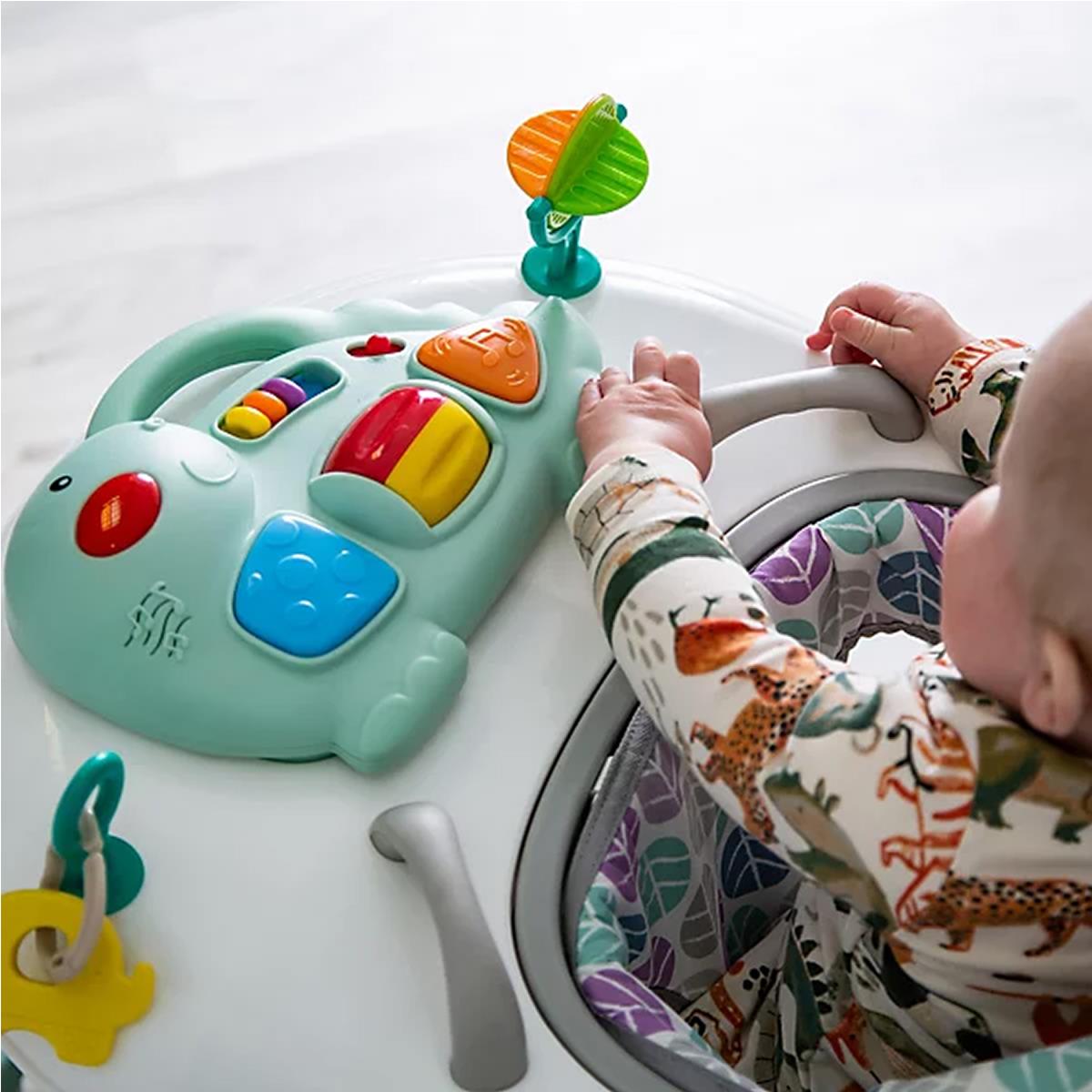 Red Kite Baby Go Round Twist And Walk 3 In 1 Baby Walker Rocker And Push Along - Aqua Dino - Image 8