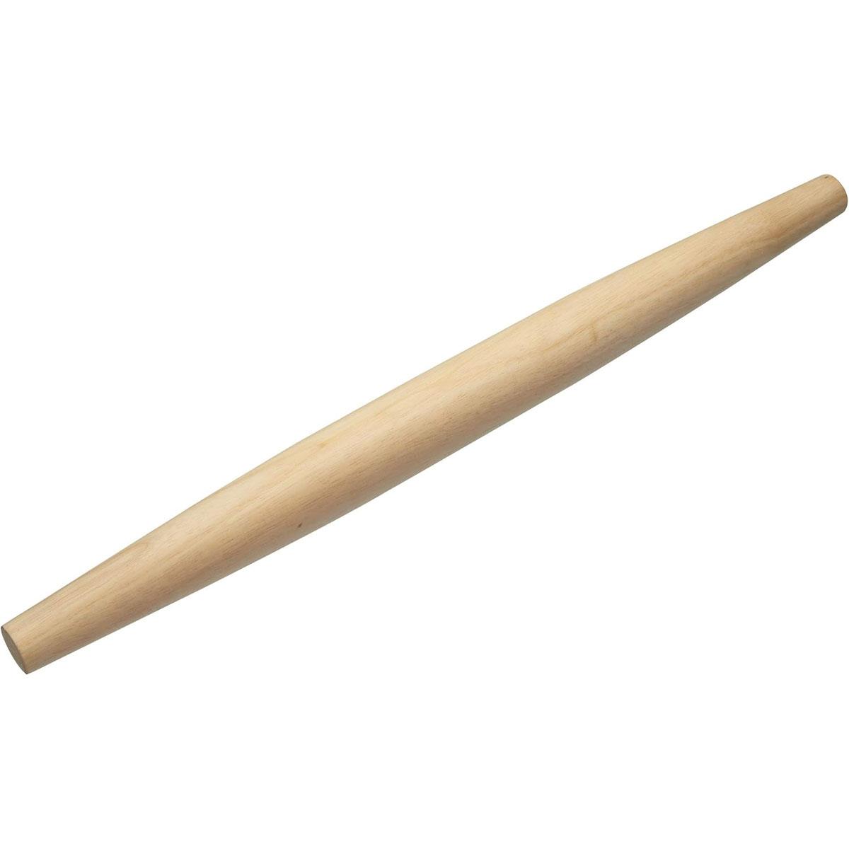 KitchenCraft World of Flavours Tapered Wooden Rolling Pin French/Italian Style Beechwood Natural 50 cm