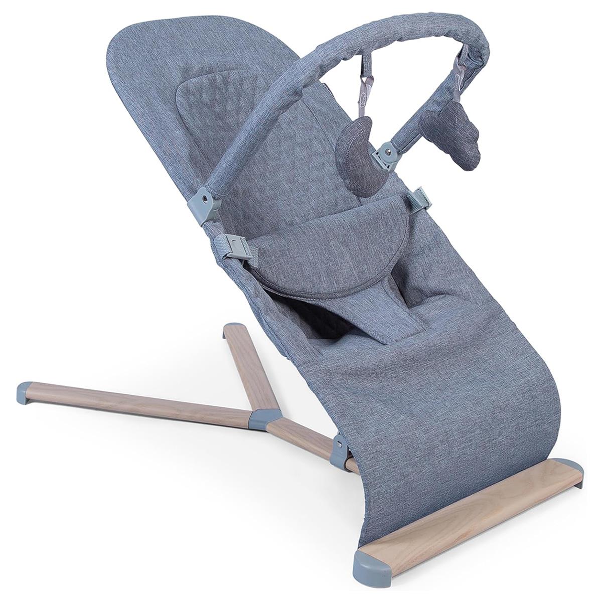 Red Kite Baya Baby Bouncer Ergonomic Rocking Chair With 3 Recline Positions And Toy Bar Dove Grey