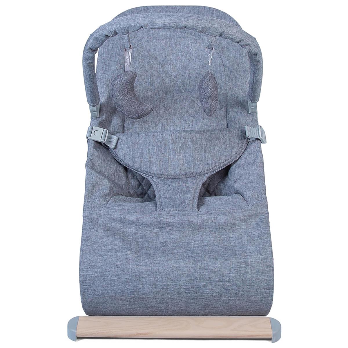 Red Kite Baya Baby Bouncer Ergonomic Rocking Chair With 3 Recline Positions And Toy Bar Dove Grey - Image 4