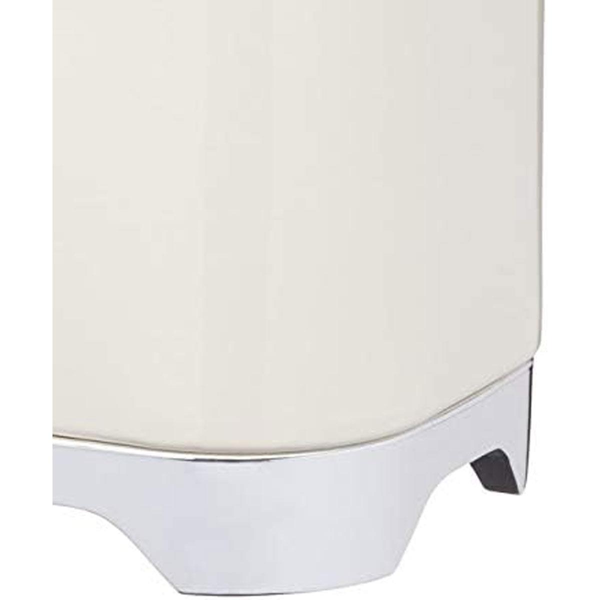 KitchenCraft Lovello Tea Caddy Storage Canister 1.5L Carbon Steel Airtight Lid Vanilla Cream - Image 6