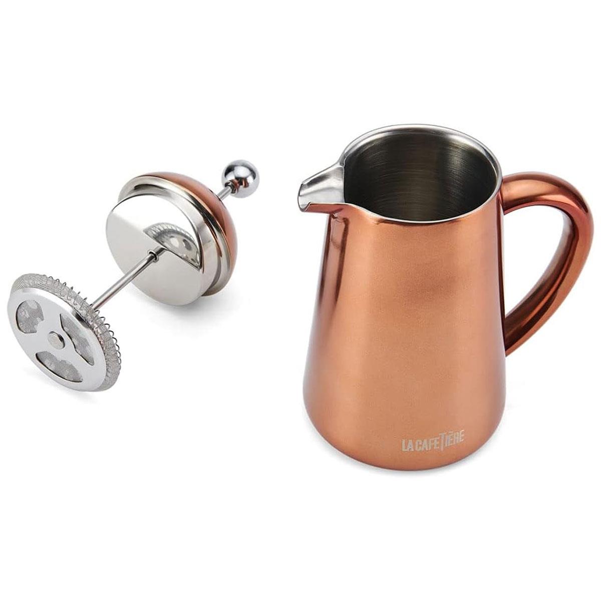 La Cafetiere Havana 350ml Copper Cafetiere Double-Walled Stainless Steel French Press 3 Cup Gift Boxed - Image 2