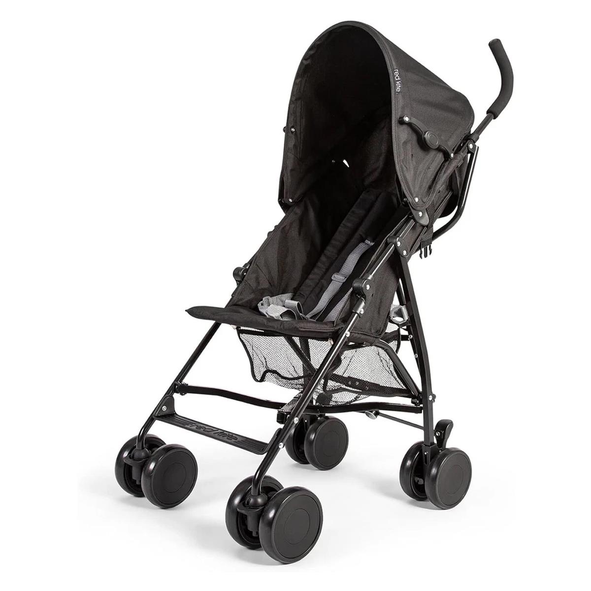 Red Kite Push Me 2U Lightweight Baby Stroller 2-Position Recline 5-Point Harness Midnight Black - Image 6