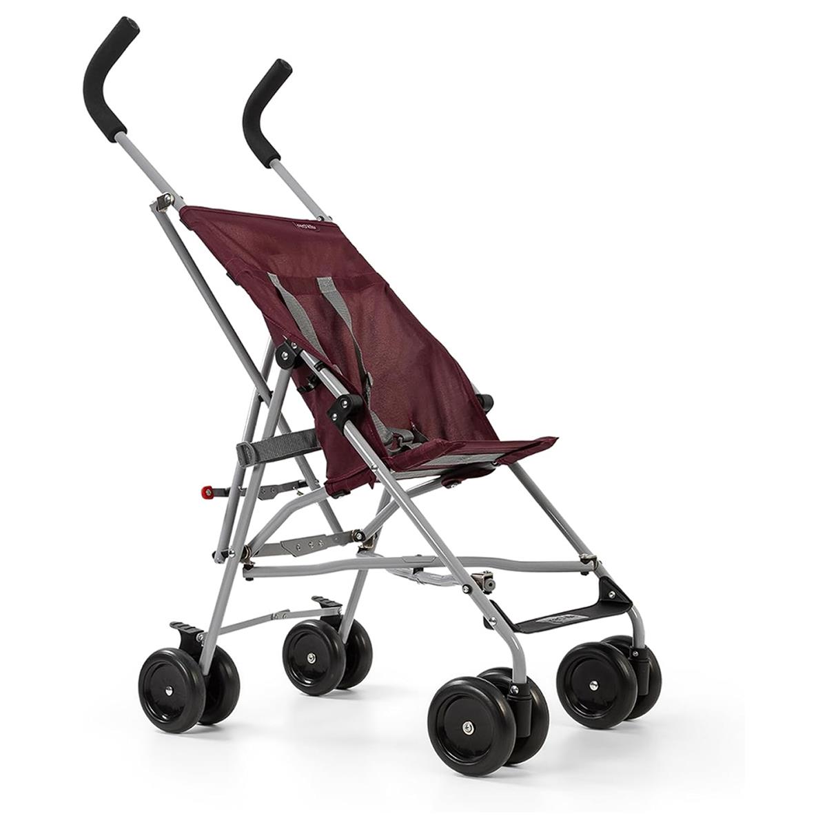 Red Kite Push Me Lite Holiday Buggy Lightweight Foldable Stroller 5-Point Harness - Mulberry