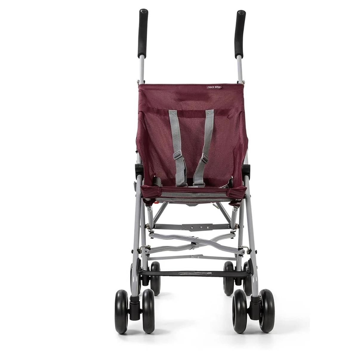 Red Kite Push Me Lite Holiday Buggy Lightweight Foldable Stroller 5-Point Harness - Mulberry - Image 2