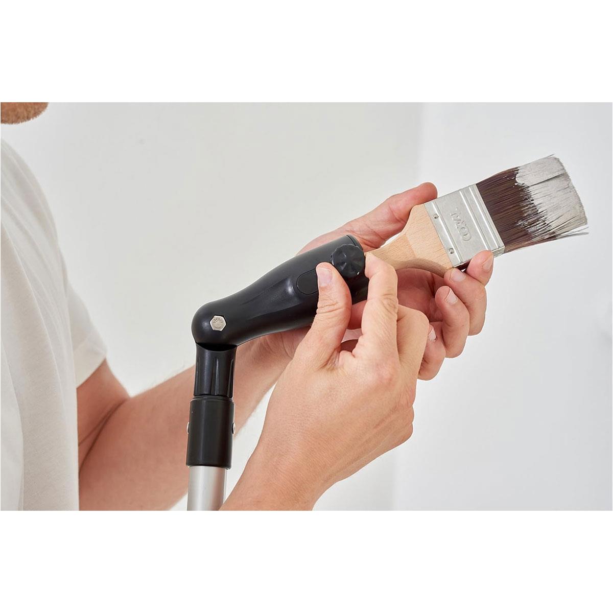 Coral Essentials Paint Brush Holder & Tool Extender Adaptor Adjustable Angle Screw Fit Polypropylene Black - Image 2