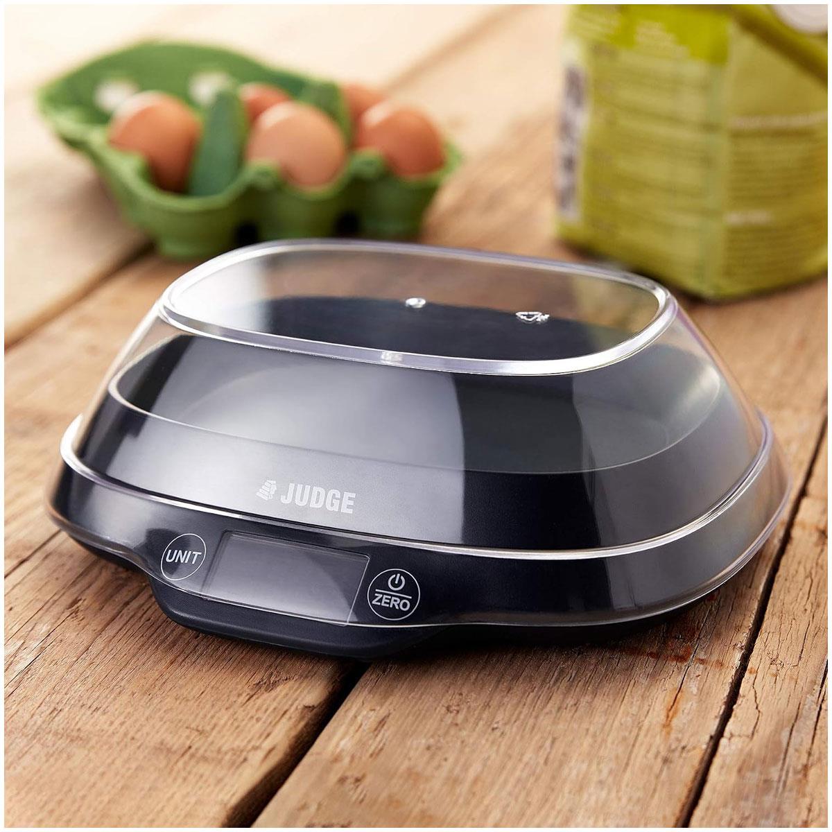 Judge Kitchen Digital Bowl Scale 5kg Plastic Tare Weight & Volume Converter Black - Image 4