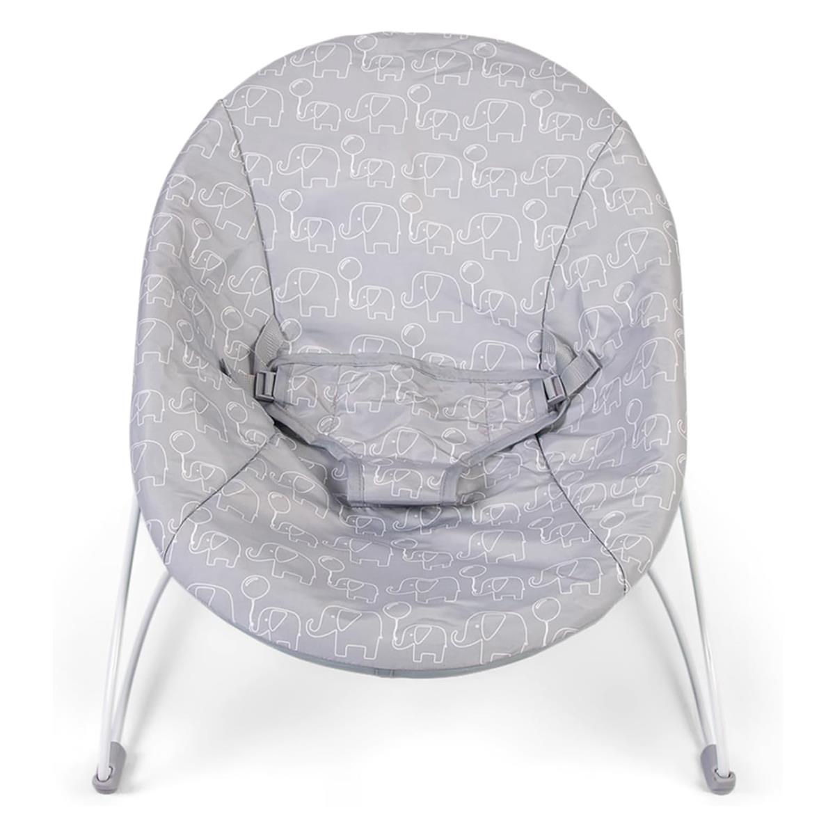 Red Kite Bambino Baby Bouncer Grey Elephant Lightweight Newborn Chair With 3-Point Harness
