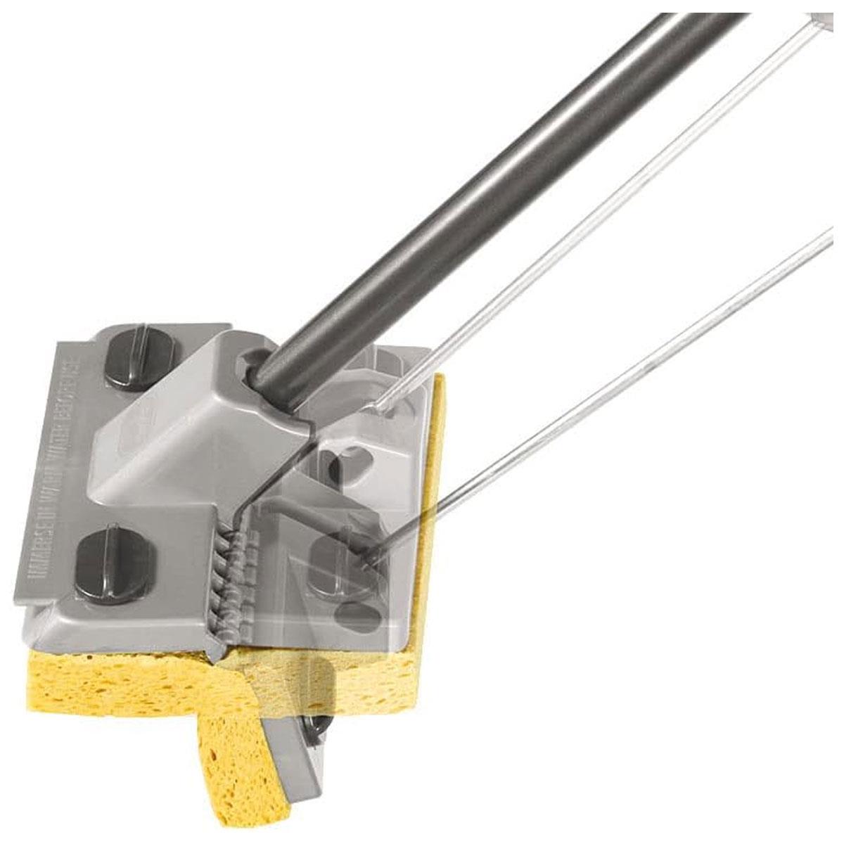 Addis Superdry Sponge Floor Mop With Self-Wringing Handle 1 Spare Sponge Heads Black Metallic - Image 9