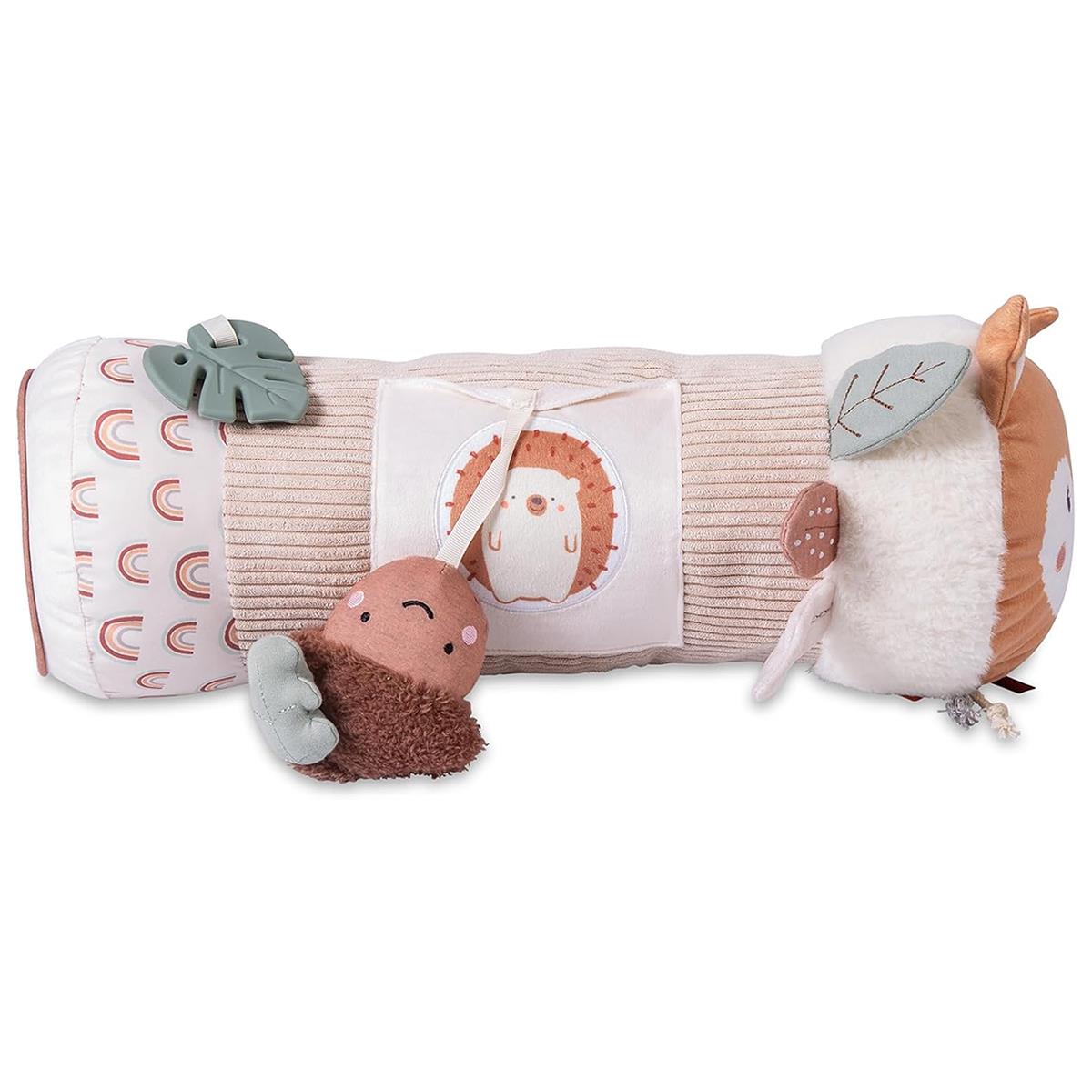 Red Kite Tummy Time Roller Woodland Walks Baby Activity Support With Mirror, Rattles And Teething Toys Beige - Image 4