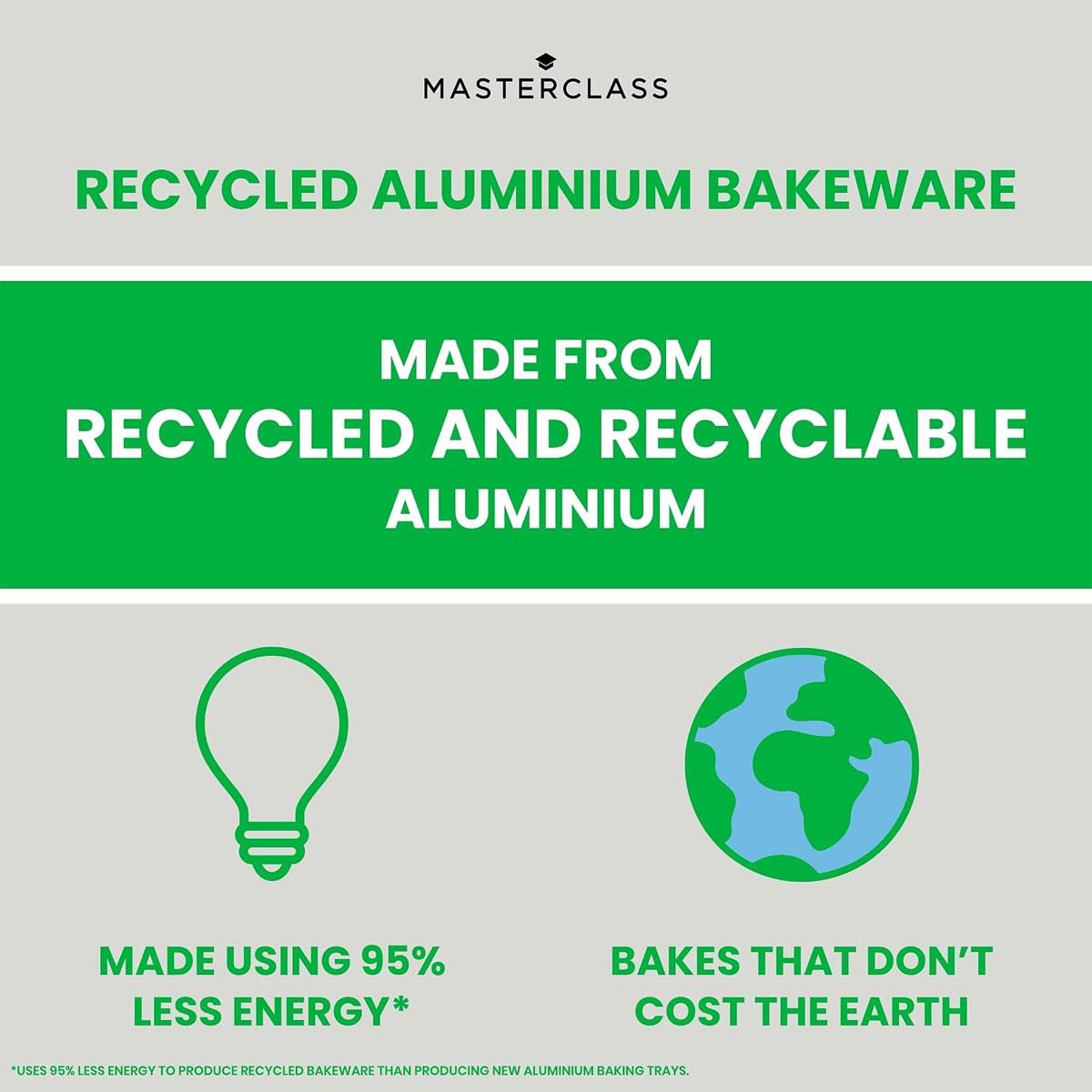 MasterClass Recycled Aluminium 2lb Loaf Tin Bread Pan Warp Resistant Silver 23cm - Image 6