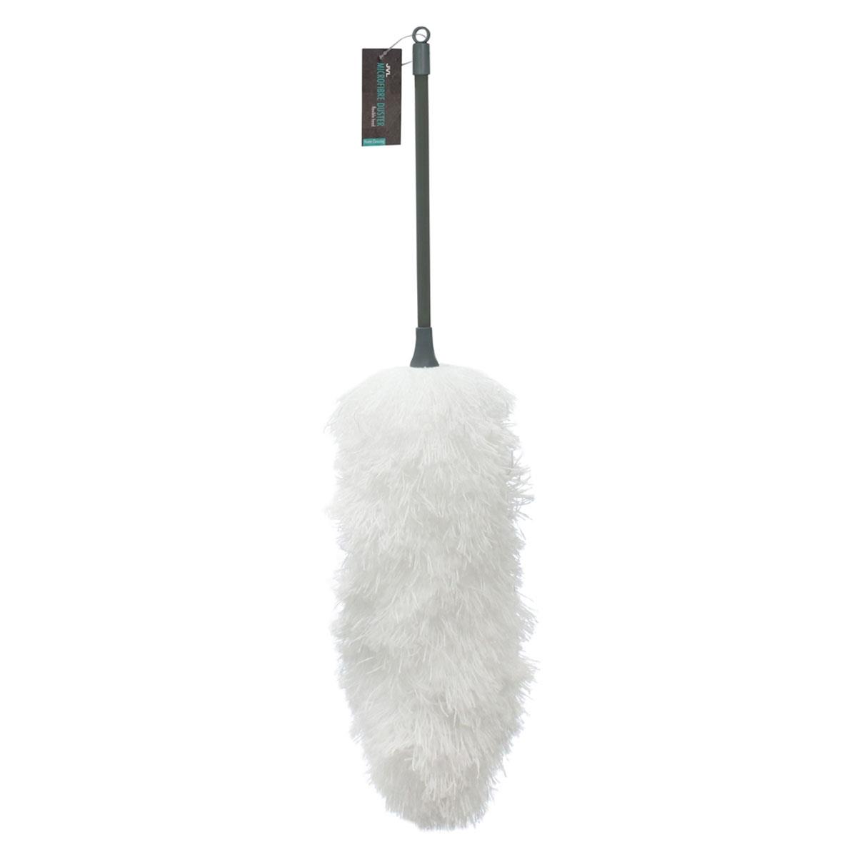 JVL Lightweight Flexible Microfibre Duster Grey 58cm with Bendable Head for Hard-to-Reach Areas - Image 3