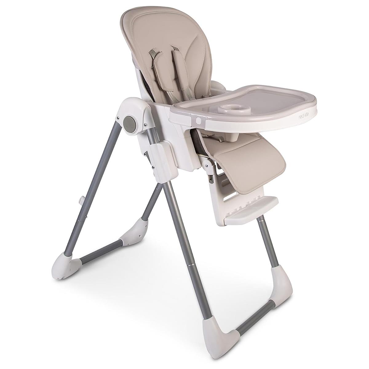 Red Kite Feed Me Lolo Hi-Lo Highchair Truffle Baby Feeding Chair 5-Point Harness Recline Adjustable Height - Image 4