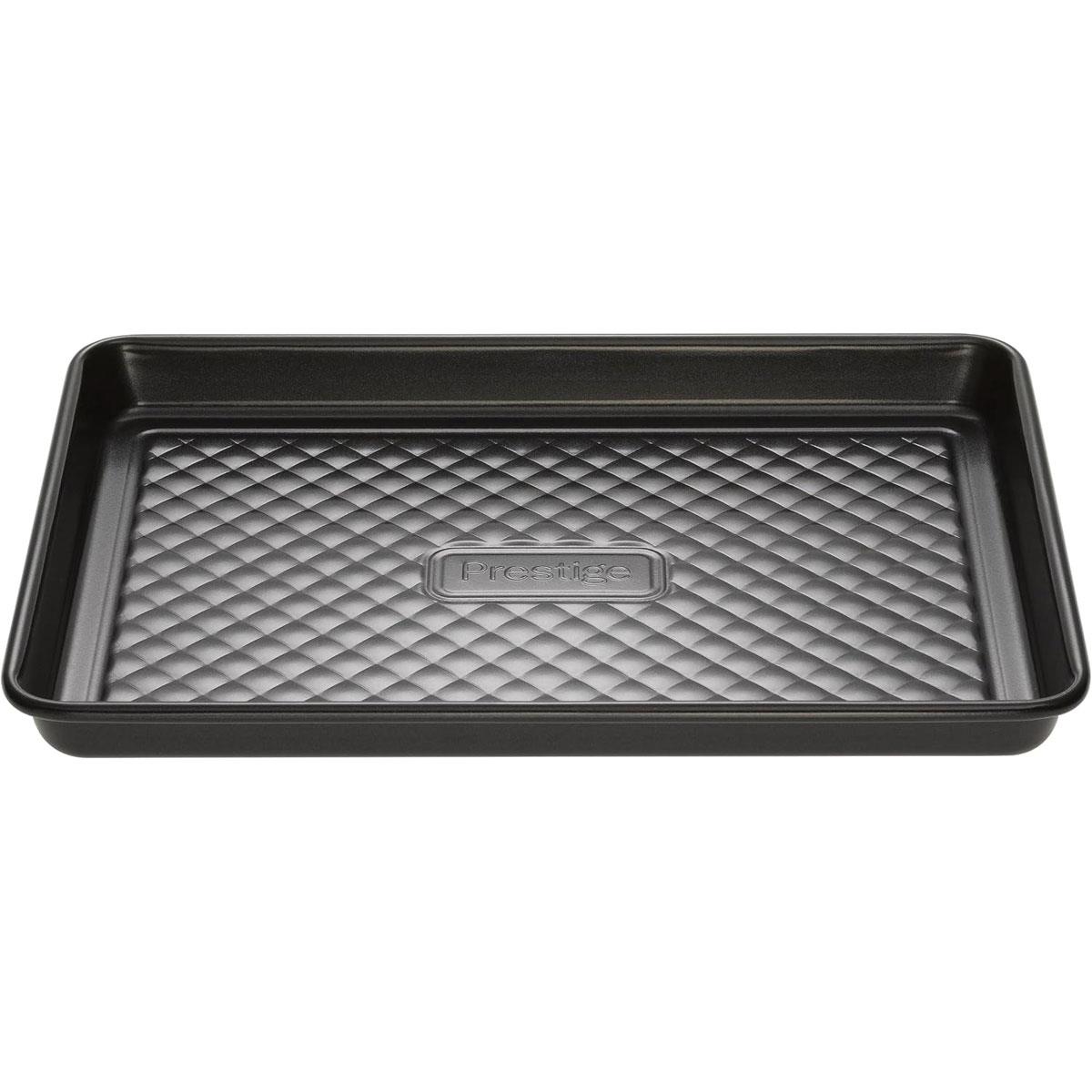 Prestige Inspire Small Baking Tray Carbon Steel CushionSmart Non-Stick Rectangular Black Oven Safe to 240°C