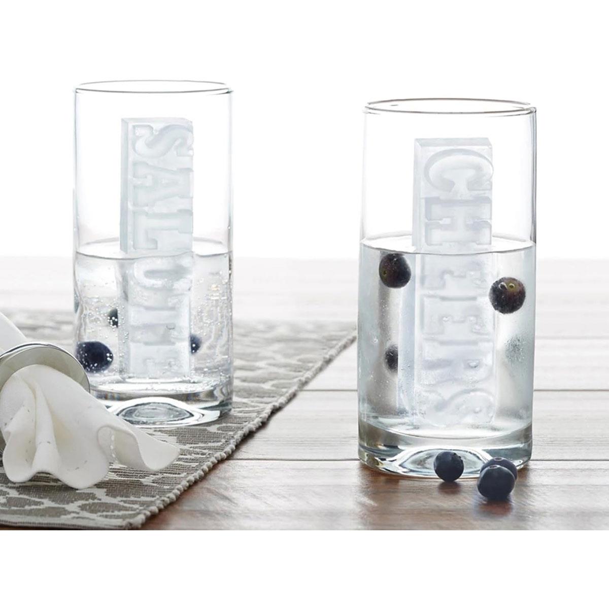 Zoku Cheers & Salute Silicone Ice Cube Tray with Lid Orange - Image 4