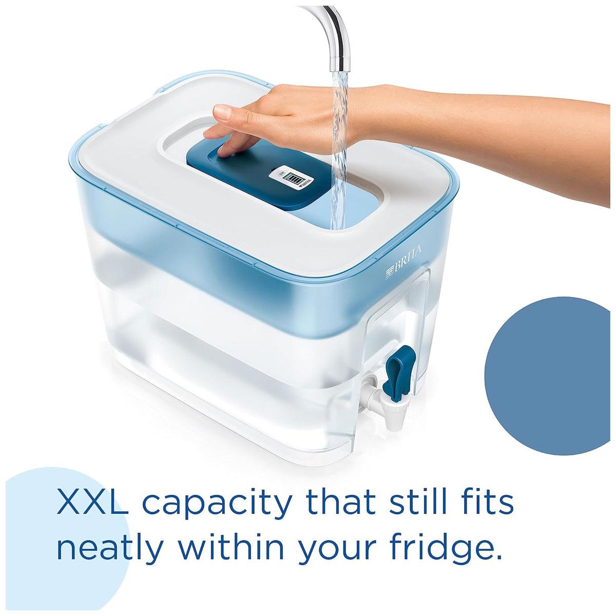 BRITA Flow XXL Water Filter Dispenser 8.2L with MAXTRA PRO Cartridge – Light Blue - Image 2