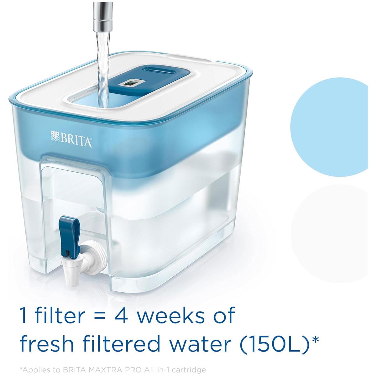 BRITA Flow XXL Water Filter Dispenser 8.2L with MAXTRA PRO Cartridge – Light Blue - Image 10