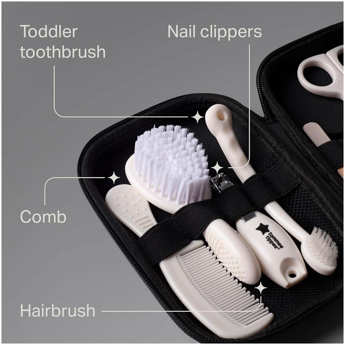 Tommee Tippee Baby Healthcare & Grooming Kit with Digital Thermometer Nasal Aspirator Nail Clippers Scissors Brush & Comb - Image 6
