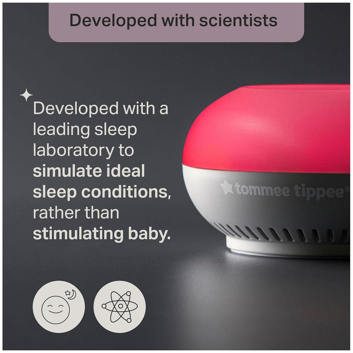 Tommee Tippee Dreammaker Baby Sleep Aid LED Red Night Light with Pink Noise Pulsing Glow & CrySensor - Image 5