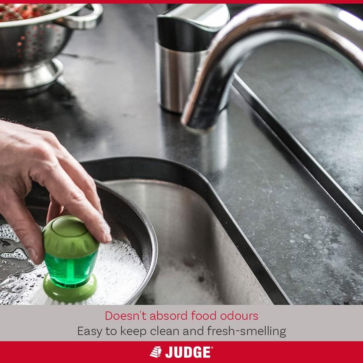 Judge Mini Worktop Bin Stainless Steel Swing Lid 1L Silver 13cm - Image 6