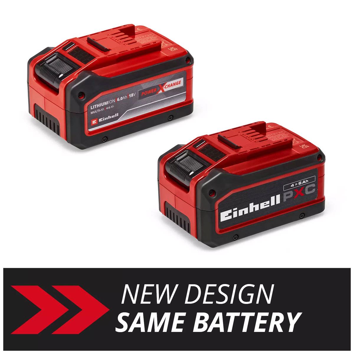 Einhell Power X-Change Plus 18V 4–6Ah Multi-Ah Lithium-Ion Battery, Rechargeable Cordless Power Tool Battery with Digital Charge Display - Image 2