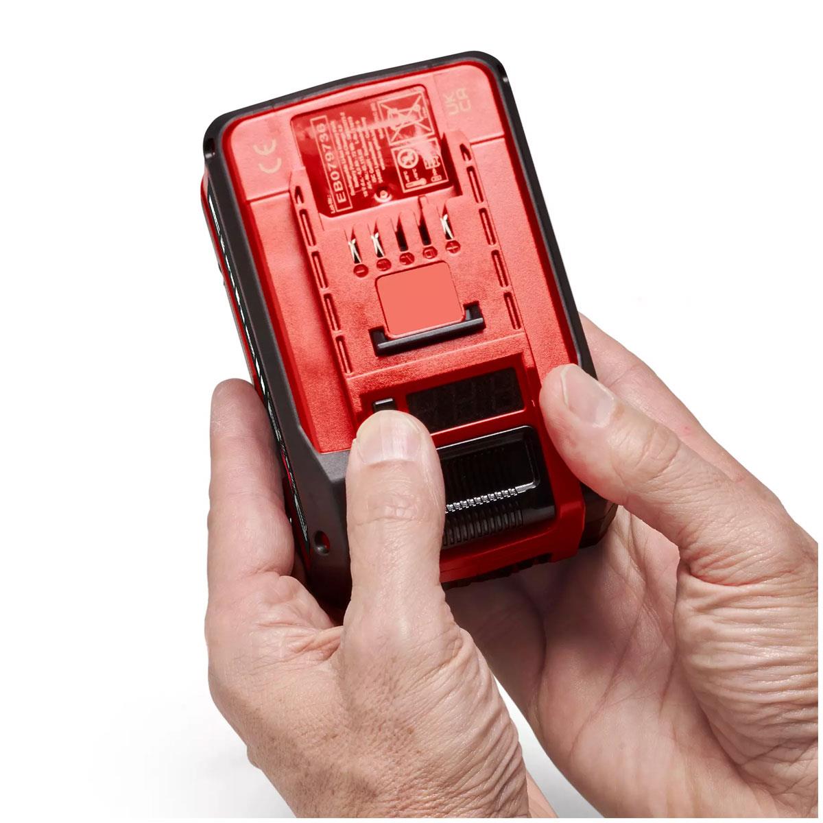 Einhell Power X-Change Plus 18V 4–6Ah Multi-Ah Lithium-Ion Battery, Rechargeable Cordless Power Tool Battery with Digital Charge Display - Image 8