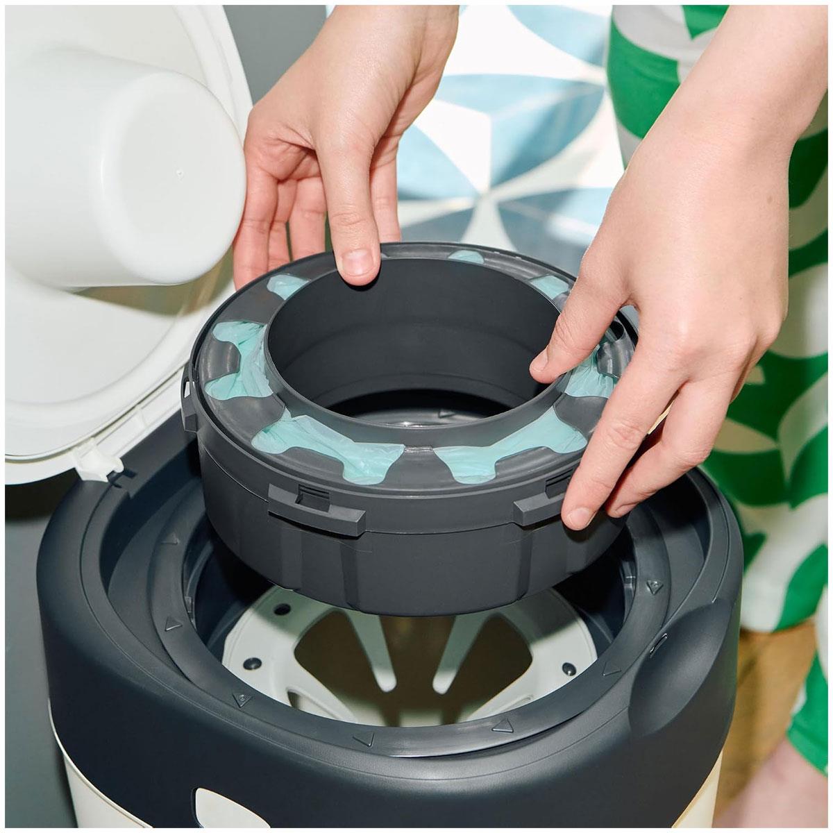 Tommee Tippee Twist & Click Sangenic TEC Nappy Bin Refill Cassettes 3 Pack Eco GREENFILM Antibacterial & Odour Protection - Image 2