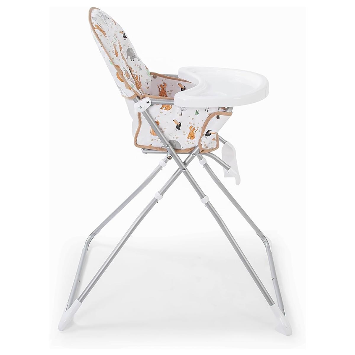 Red Kite Feed Me Compact Folding Highchair Jungle Tots, Mint Green, Padded Wipe-Clean Seat, Tray And 5-Point Harness - Image 5