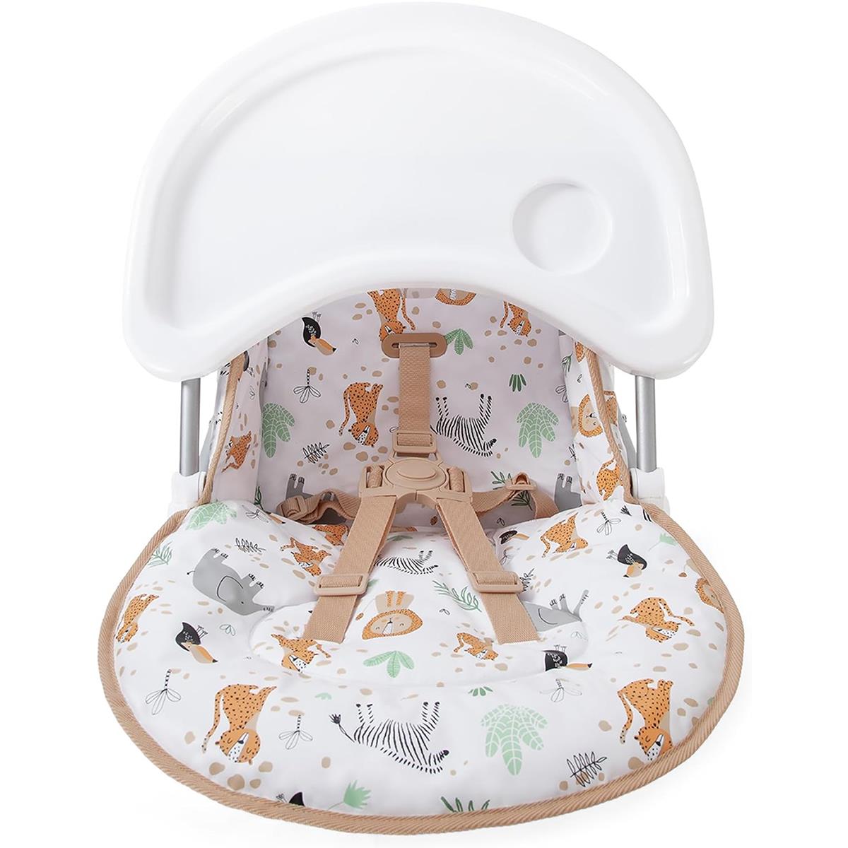 Red Kite Feed Me Compact Folding Highchair Jungle Tots, Mint Green, Padded Wipe-Clean Seat, Tray And 5-Point Harness - Image 7