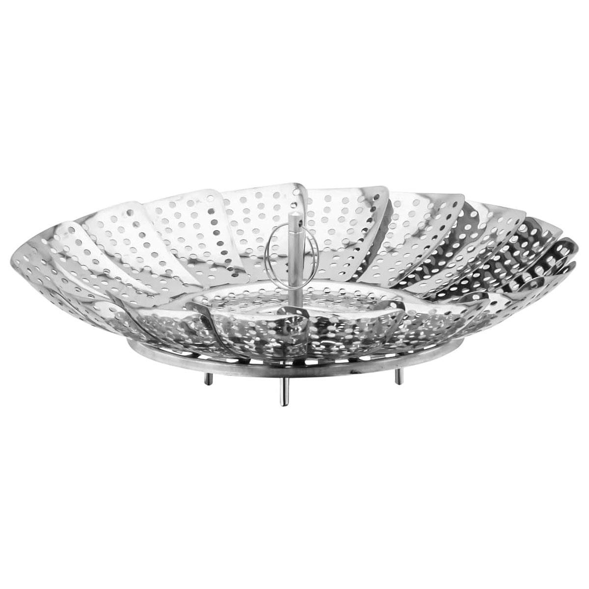Judge Adjustable Stainless Steel Steamer Basket Collapsible 14-24cm Silver Gift Boxed