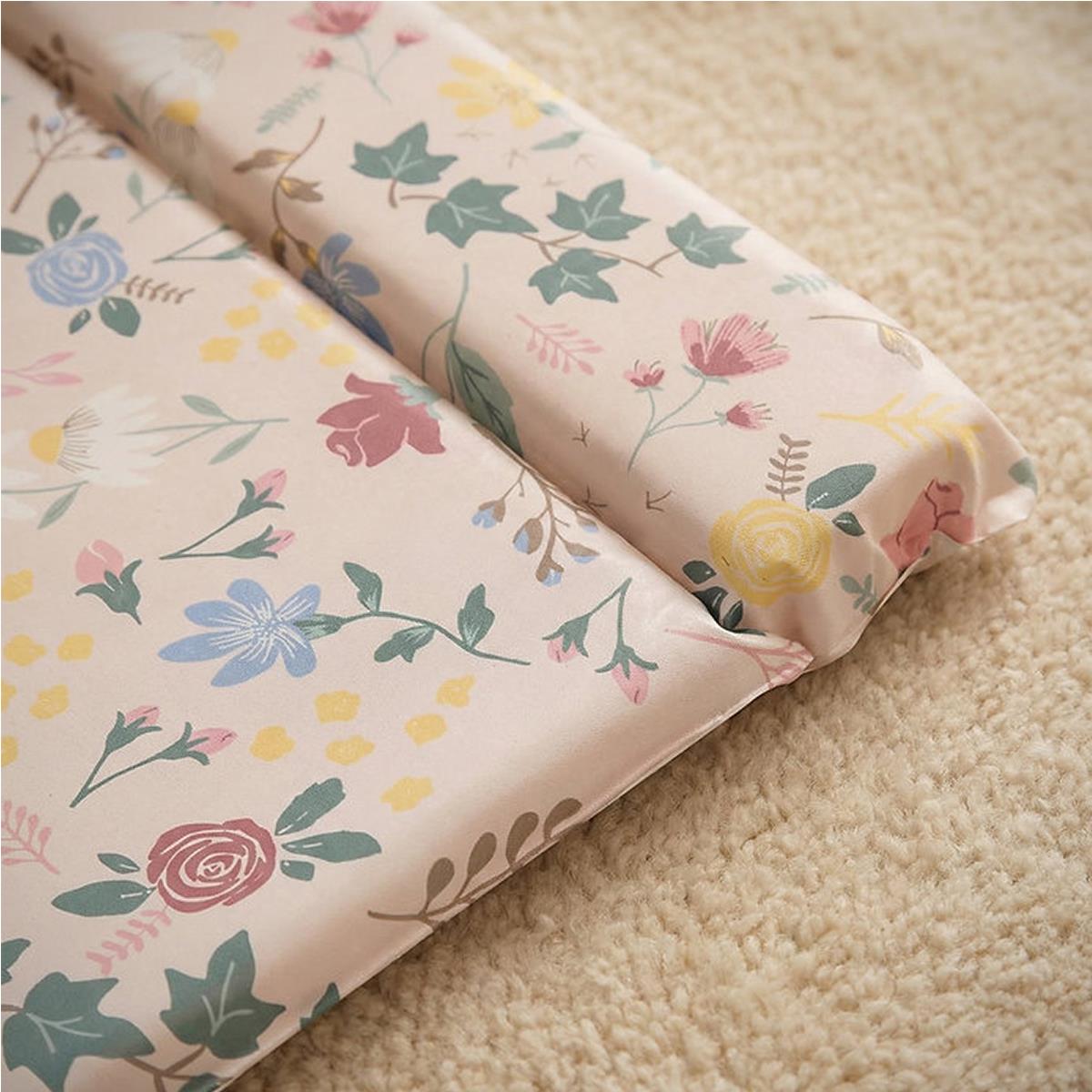 Red Kite Baby Changing Mat Padded PVC Nappy Change Mat, Raised Edges, Waterproof, Pink Floral Rose And Ivy - Image 5