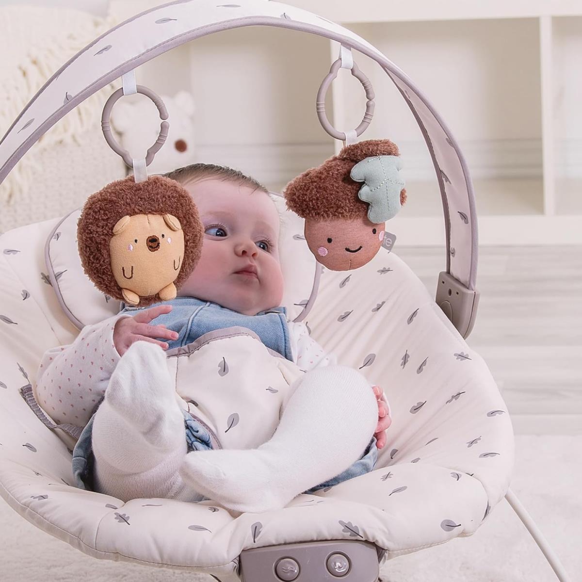 Red Kite Cozy Bounce Musical Baby Bouncer Woodland Walks, Padded Head Support, Toy Bar, Vibrations And 3-Point Harness - Image 3