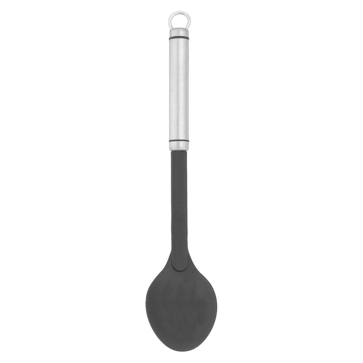 Judge Tubular Tools Nylon End Solid Soup Spoon Black Stainless Steel 1 Piece