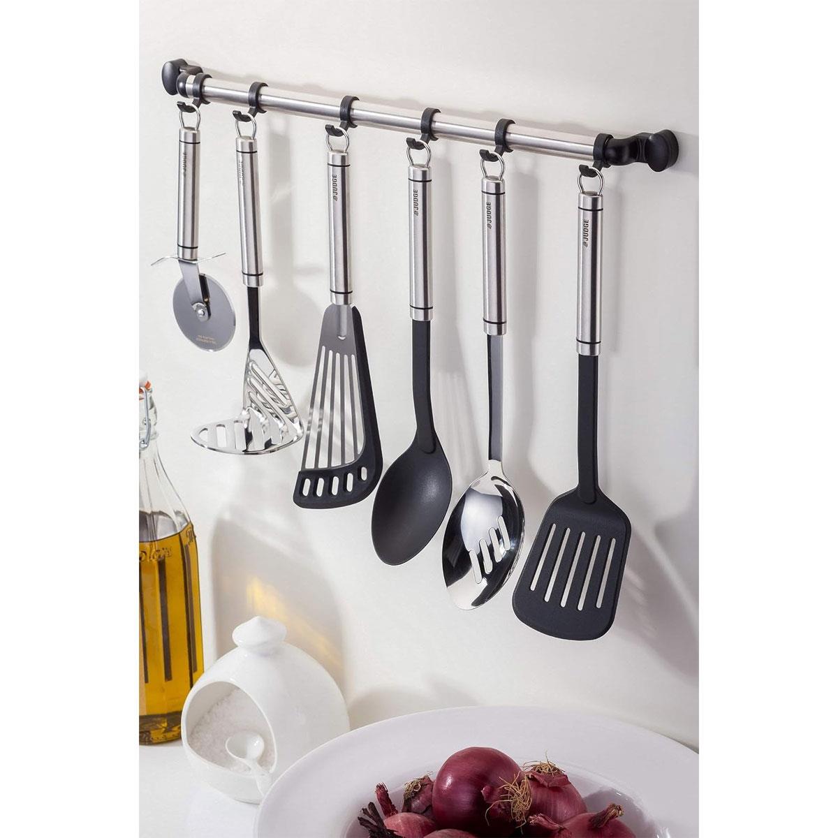 Judge Tubular Tools Nylon End Solid Soup Spoon Black Stainless Steel 1 Piece - Image 2