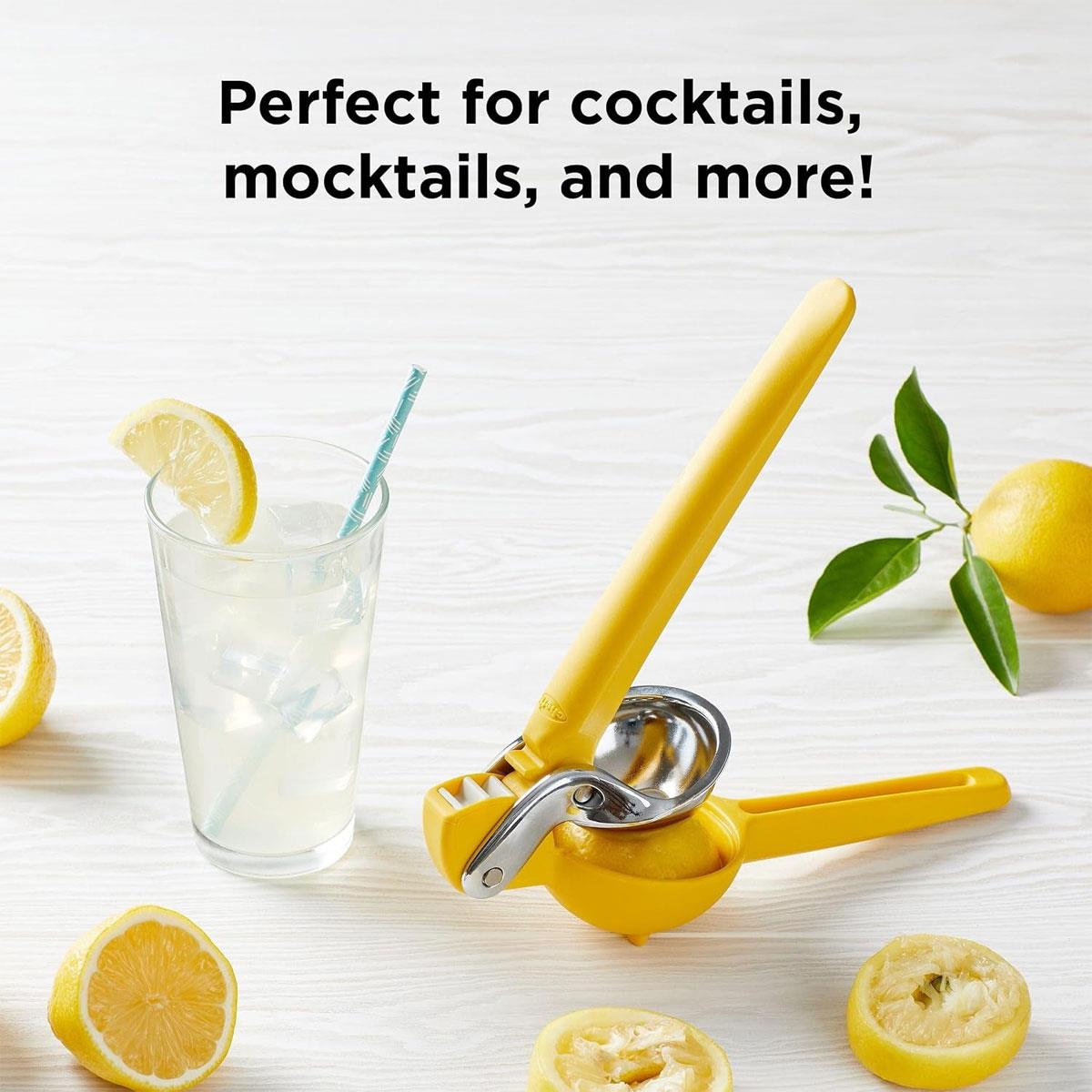 KitchenCraft Chef'n FreshForce Citrus Juicer Lemon Squeezer Manual Handheld Nylon Stainless Steel Yellow - Image 6