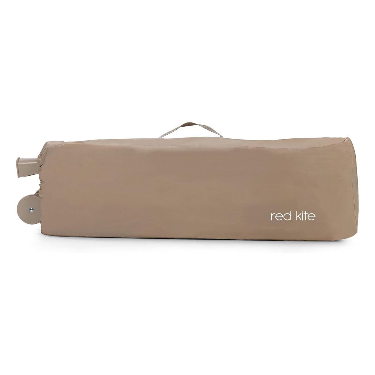 Red Kite Sleeptight Travel Cot Biscotti with Padded Mattress Mesh Panels Birth to 15kg Beige - Image 5