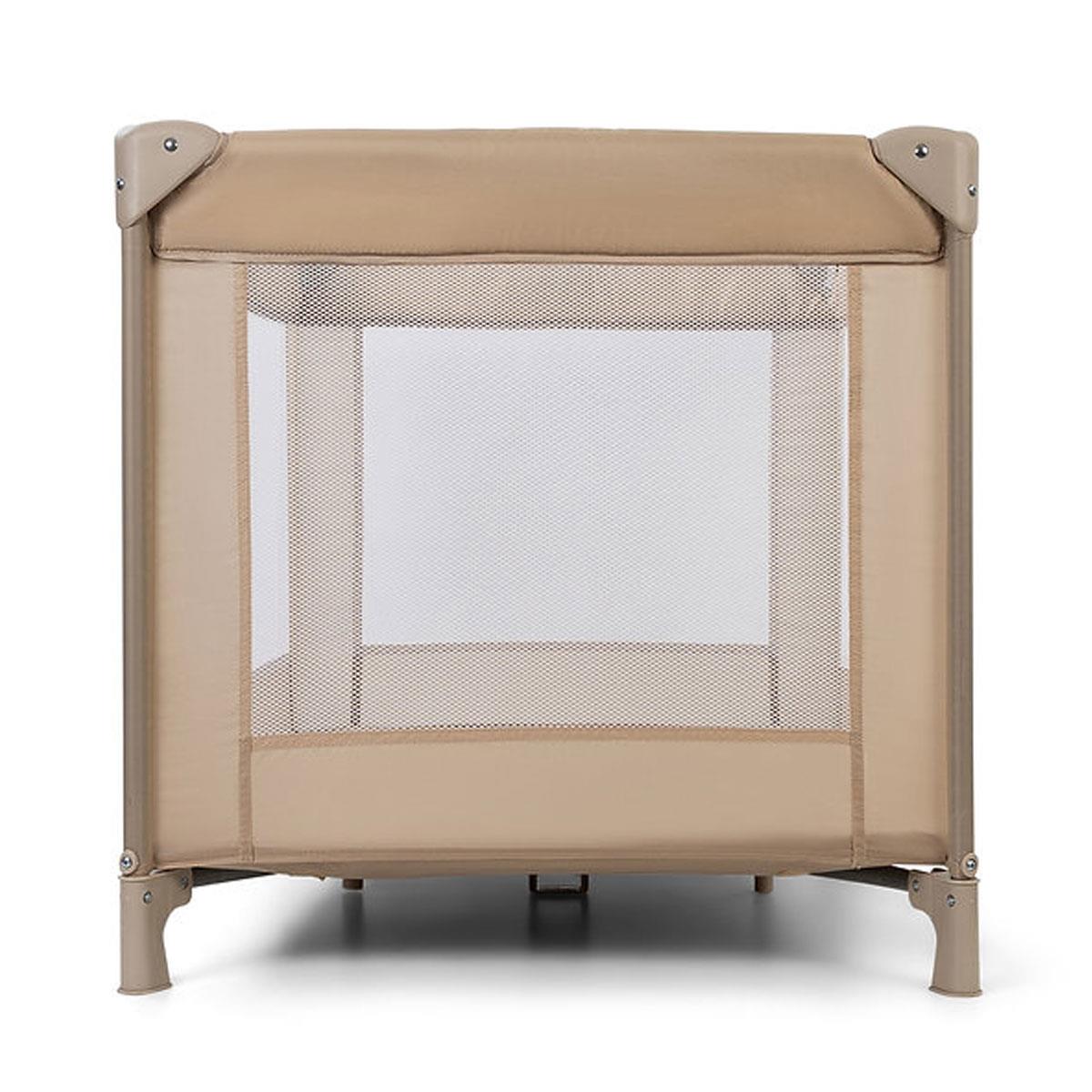 Red Kite Sleeptight Travel Cot Biscotti with Padded Mattress Mesh Panels Birth to 15kg Beige - Image 8