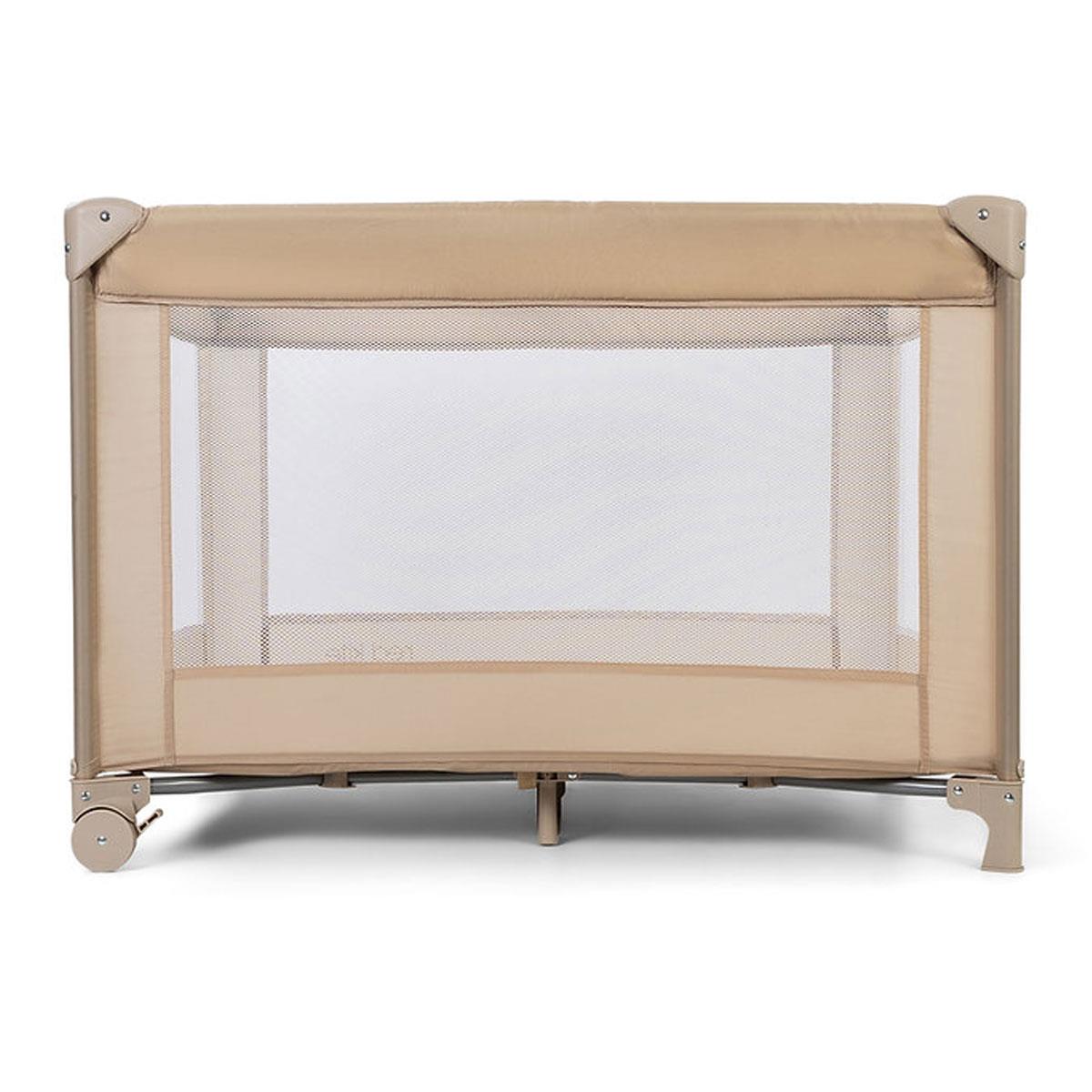 Red Kite Sleeptight Travel Cot Biscotti with Padded Mattress Mesh Panels Birth to 15kg Beige - Image 10